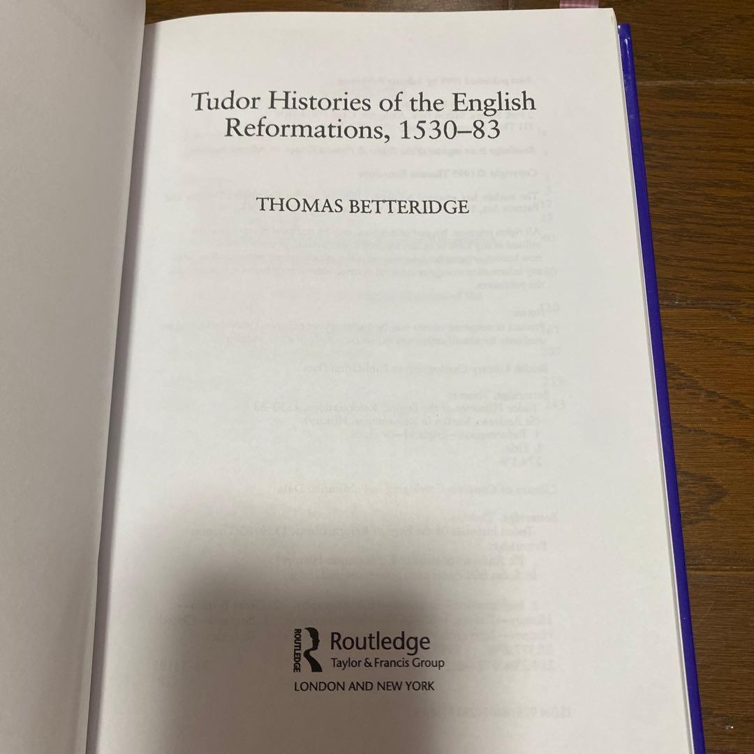 洋書 Tudor Histories of the English Reform