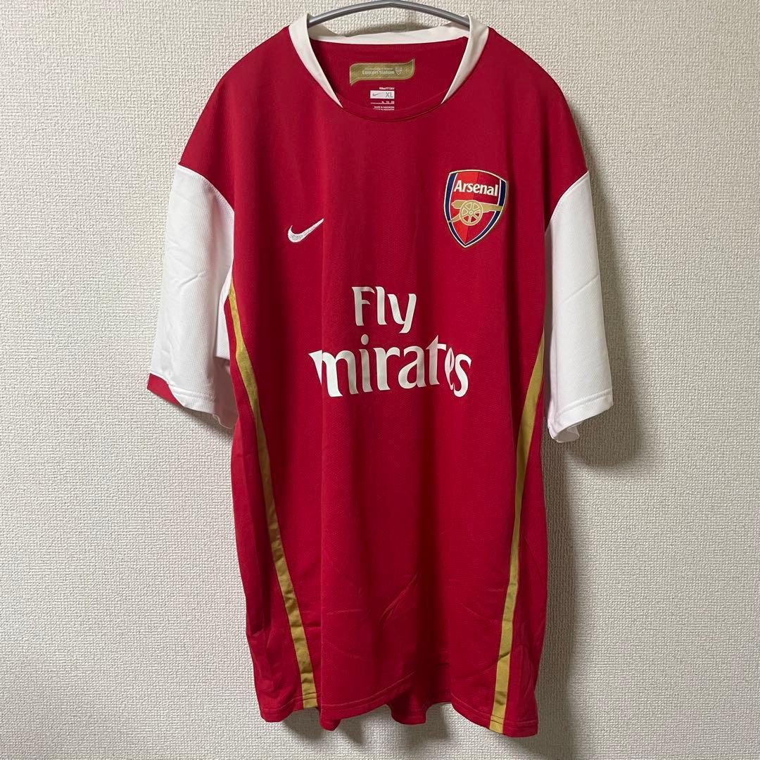 ナイキ　アーセナル　ユニフォーム　ガナーズ　プレミアリーグ　背番号なし　赤　XL