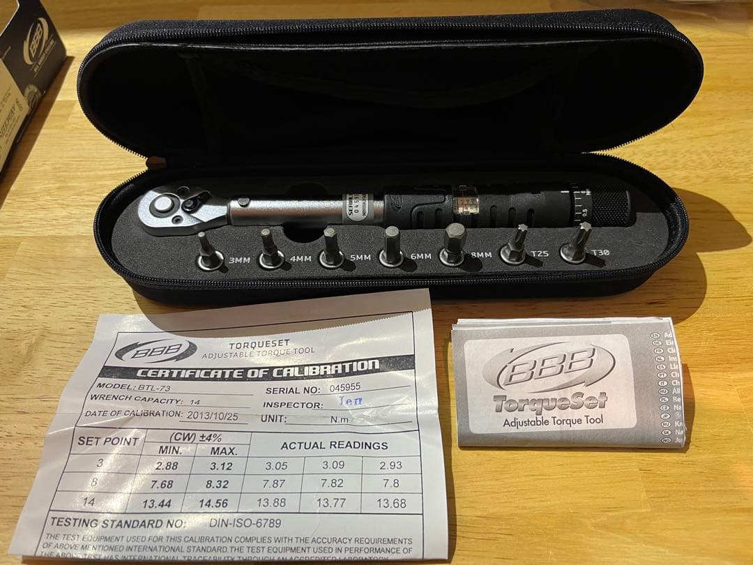 BBB トルクレンチセット　BTL-73 2-14Nm