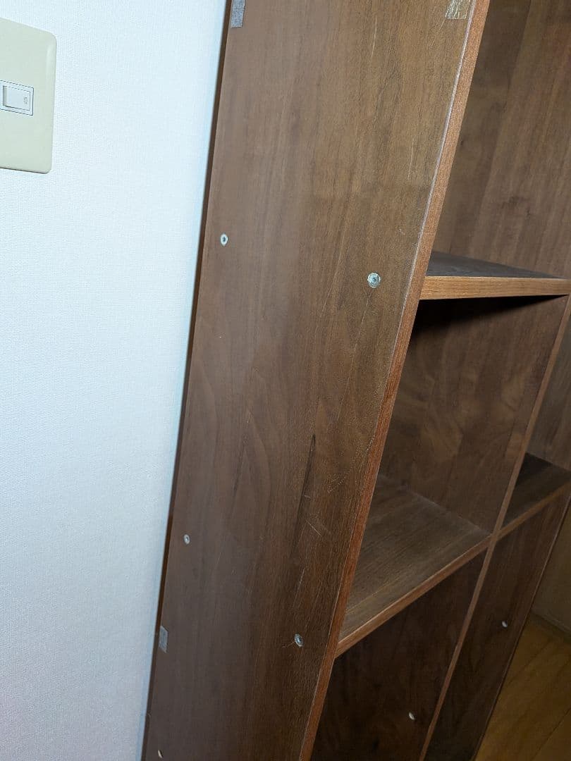 《送料込》無印良品 スタッキングシェルフ 5×2 ウォールナット 棚収納木製家具