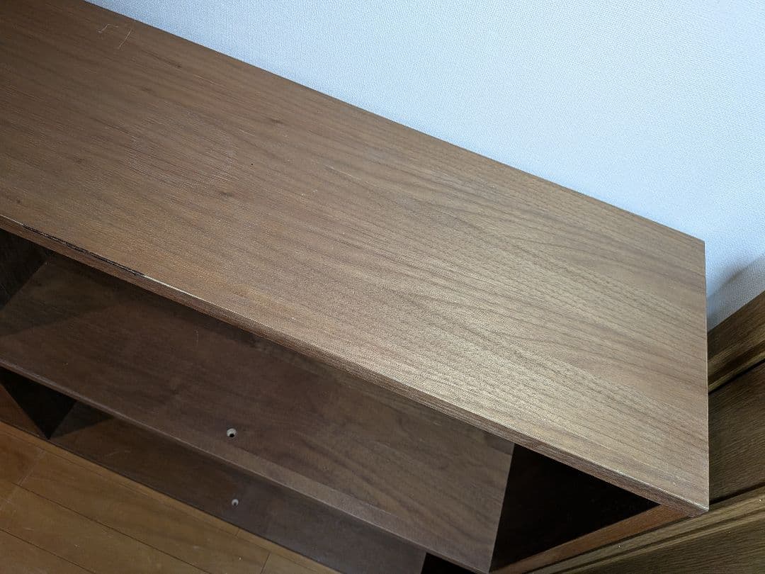 《送料込》無印良品 スタッキングシェルフ 5×2 ウォールナット 棚収納木製家具