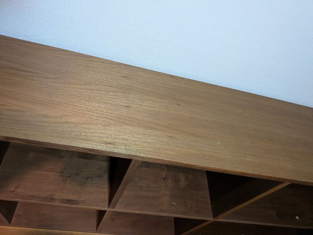 《送料込》無印良品 スタッキングシェルフ 5×2 ウォールナット 棚収納木製家具