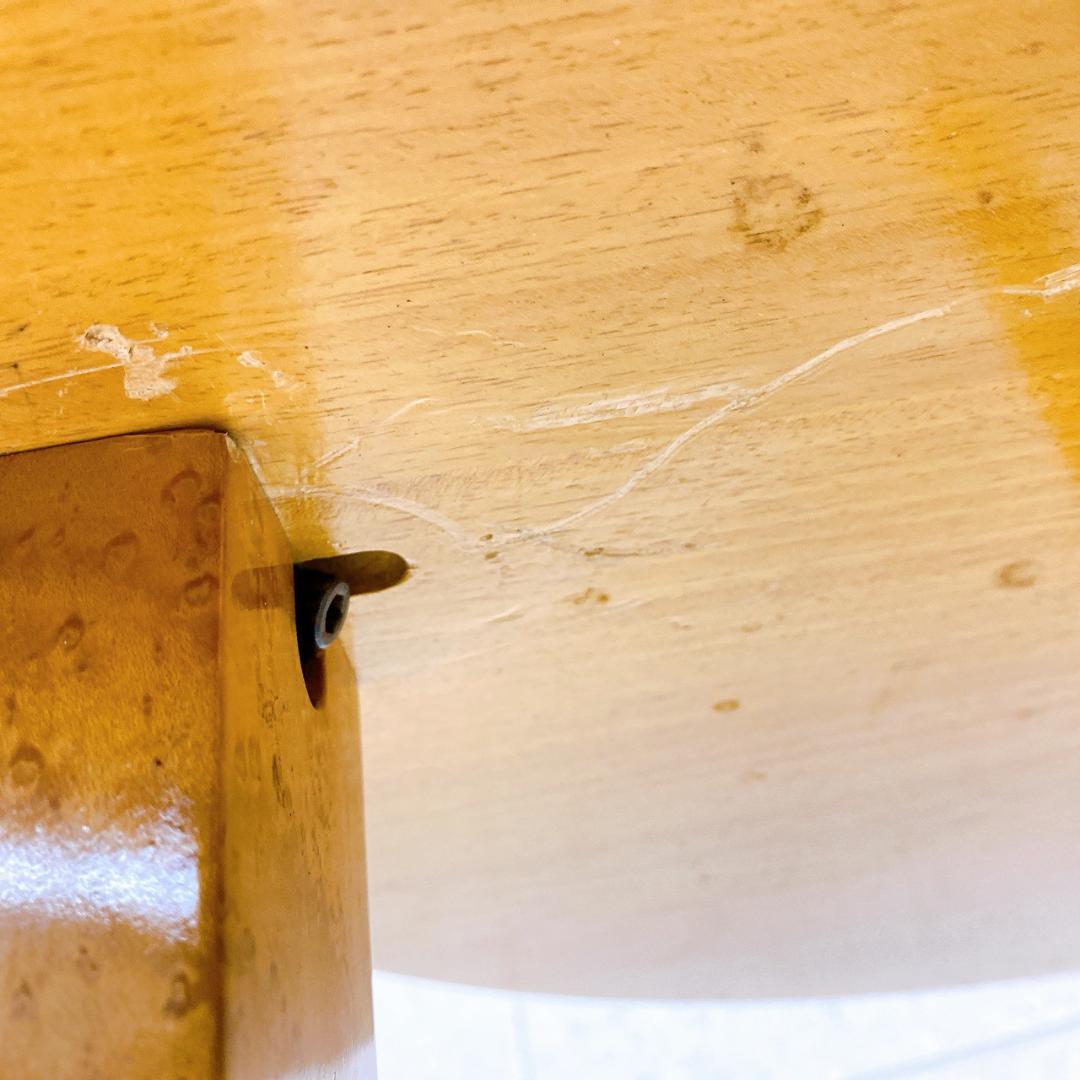 【大塚家具】 バーズアイメープル ラウンドダイニングテーブル