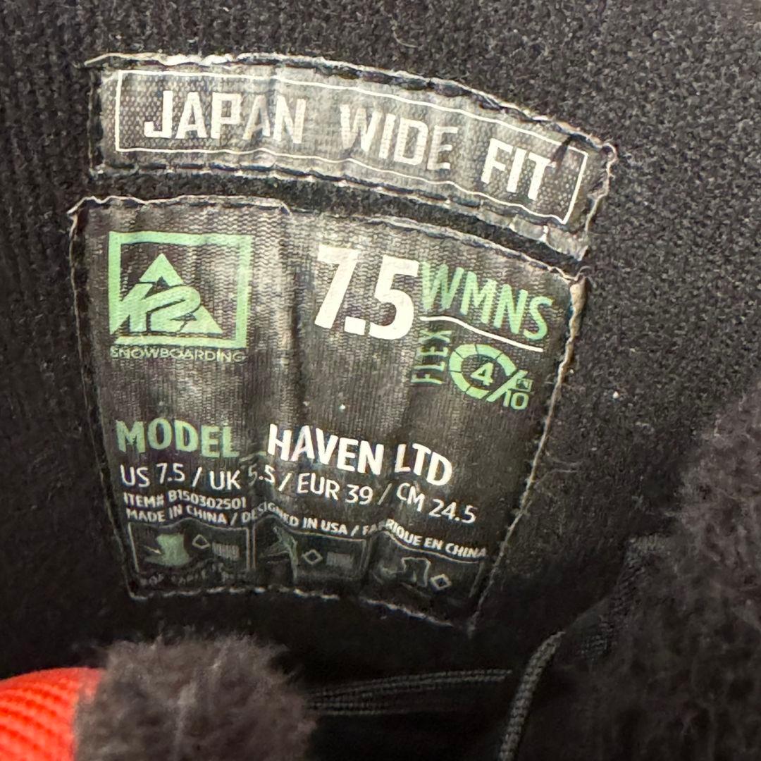 う*〜様 K2 HAVEN LTD 24.5㎝ BOA 初心者 ブーツ 女子