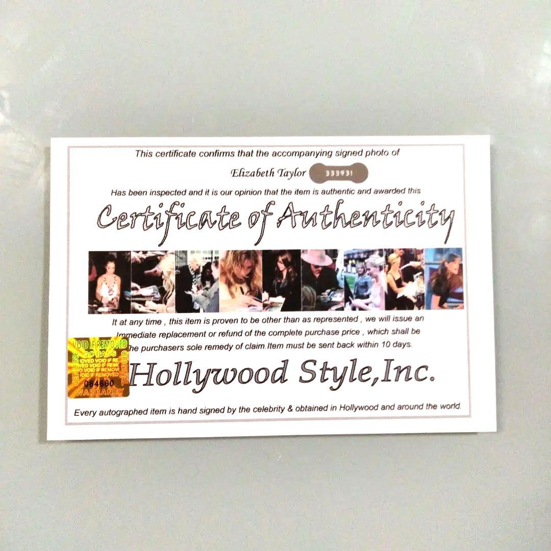 セール中…エリザベス・テイラー直筆サイン入り超大型写真…