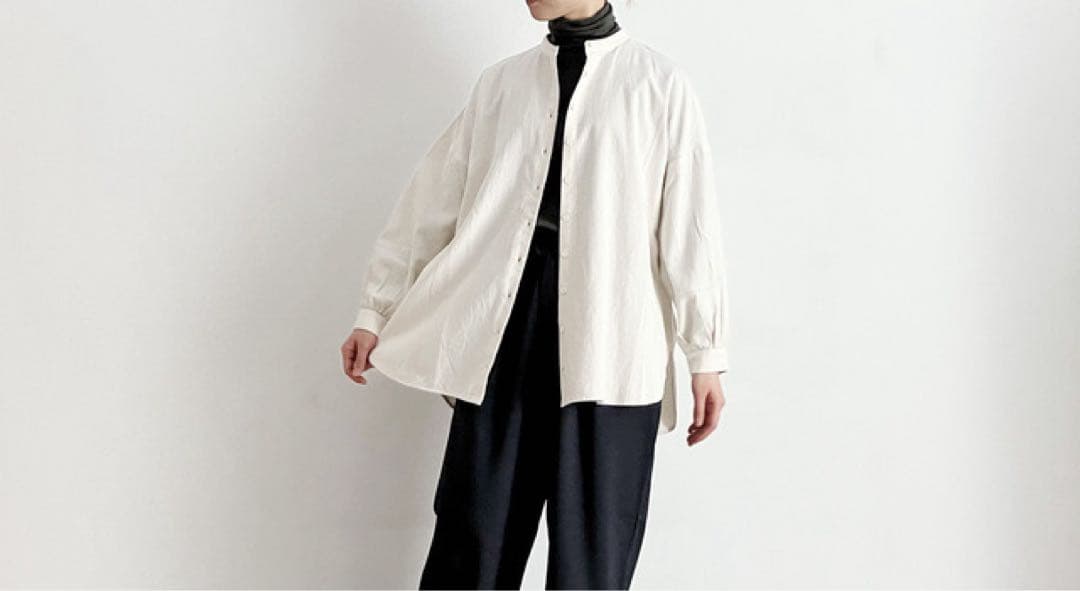 休日と詩　アネモネロングシャツ