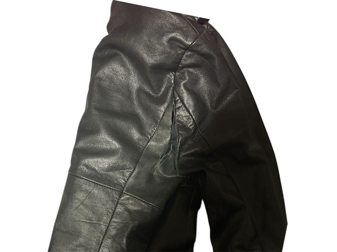 ekam leather jacket 羊革 ライダース レザージャケット