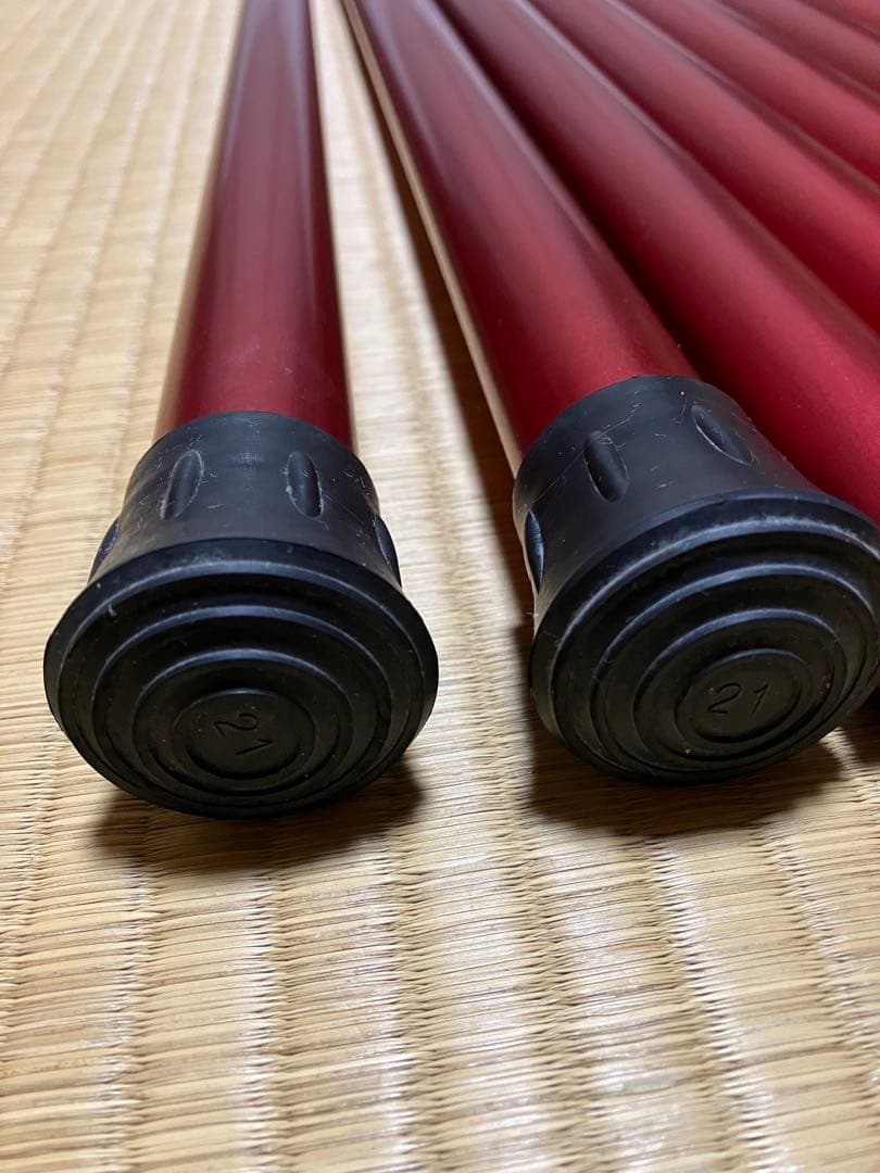 美品　スノーピーク　ウイングポール　レッド280cm☓2セット