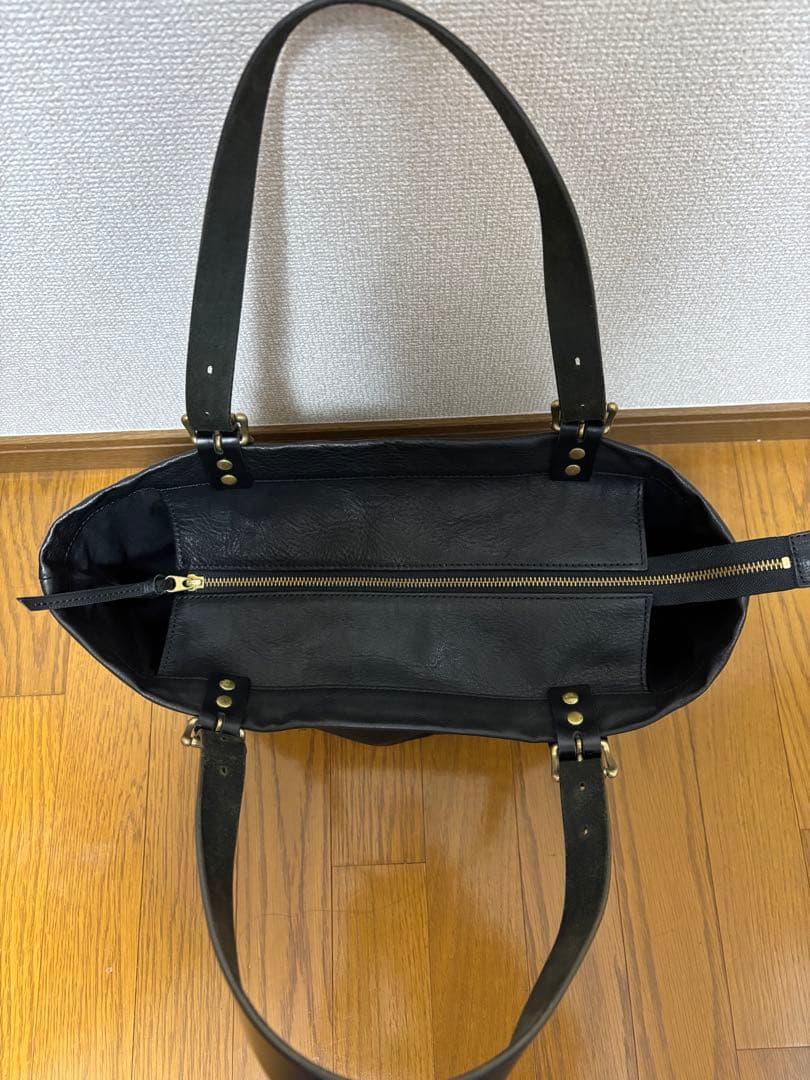 SLOWトートバッグ レザー ブラック