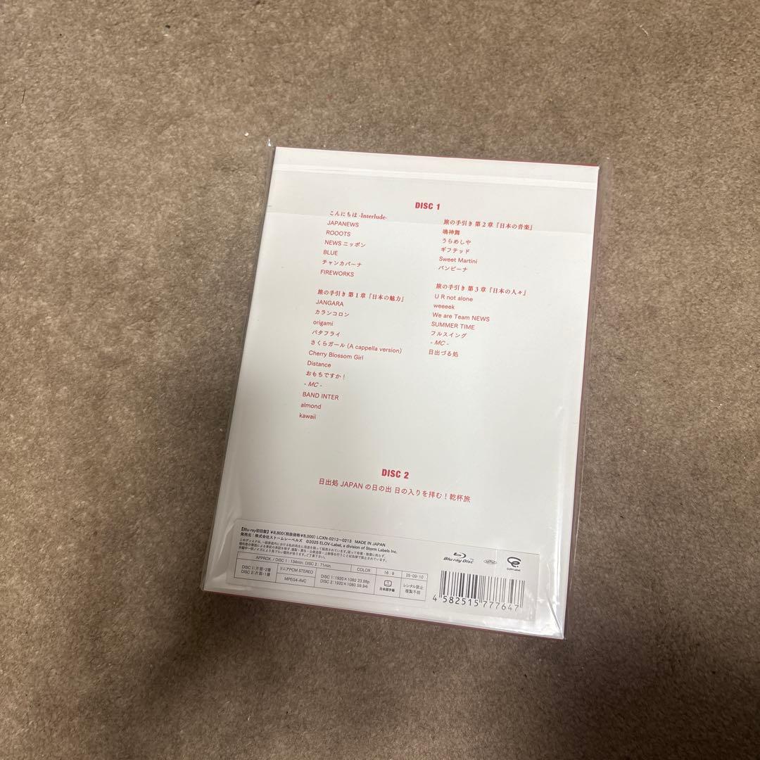 JAPANEWS. NEWS LIVE TOUR 2024 BluRay 初回版