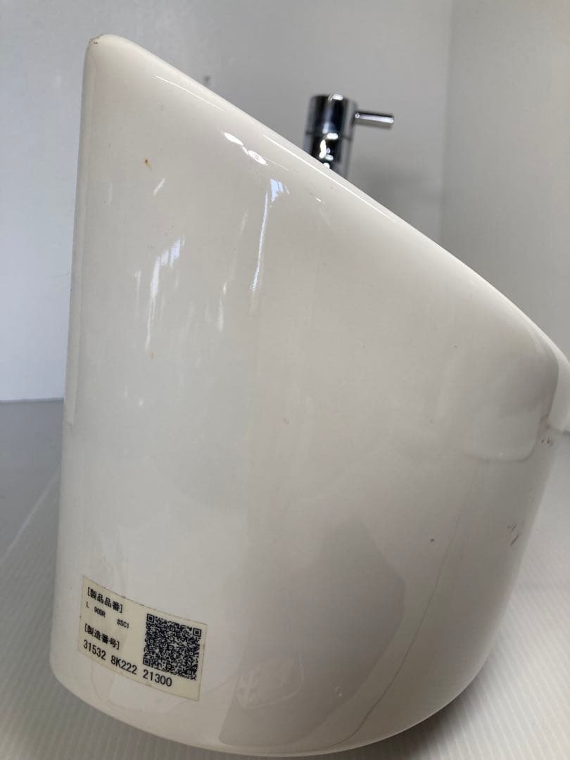 TOTO 壁掛洗面器　L90DR #SC1 パステルアイボリー　中古　傷あり