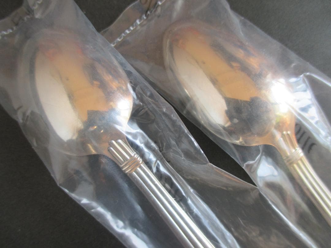 未使用未開封品☆仏蘭西高級銀器☆クリストフルシルバーコーヒースプーン２本　アリア