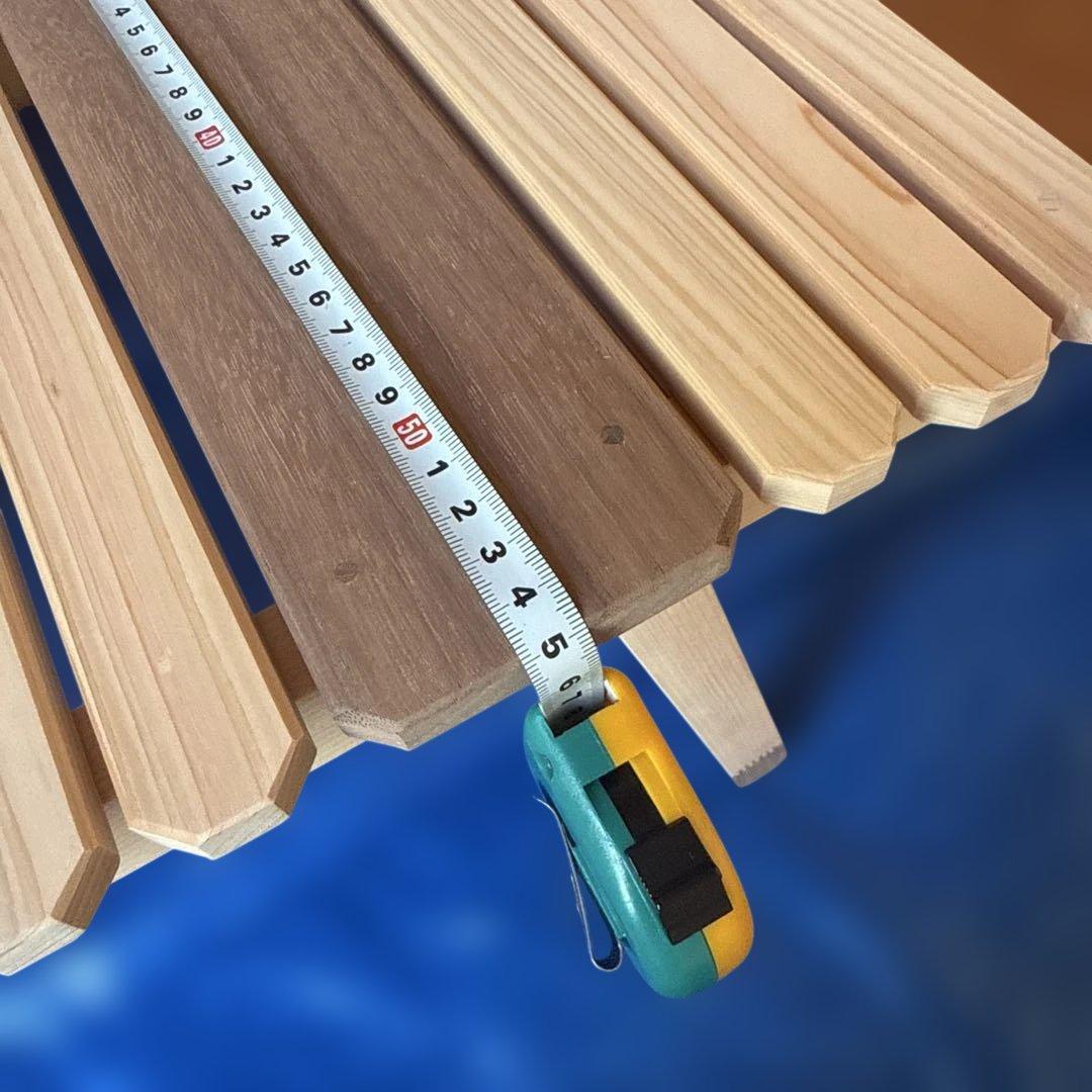 196 ヒノキ　キャンプテーブル　KUROSON370