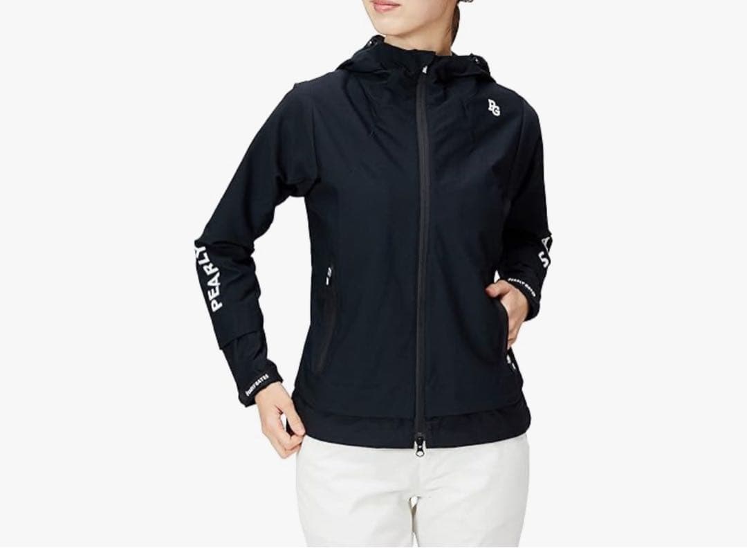 新品　パーリーゲイツ　セットアップ　ジャケット　スカート　薄手　ネイビー　0