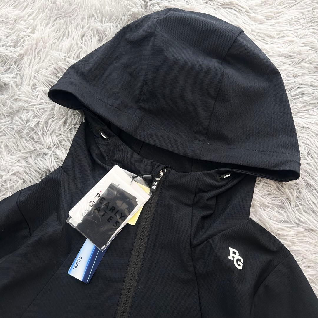 新品　パーリーゲイツ　セットアップ　ジャケット　スカート　薄手　ネイビー　0