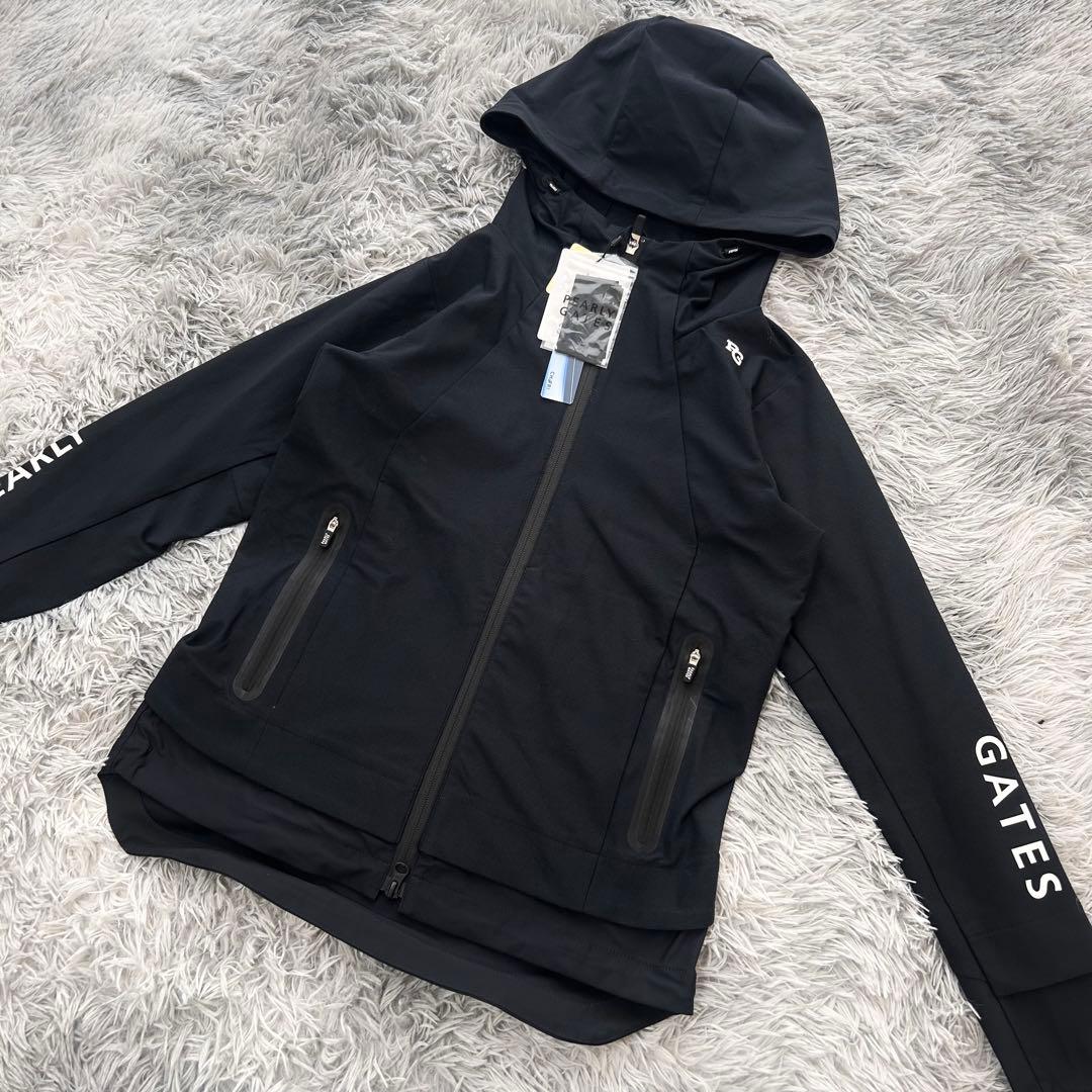 新品　パーリーゲイツ　セットアップ　ジャケット　スカート　薄手　ネイビー　0