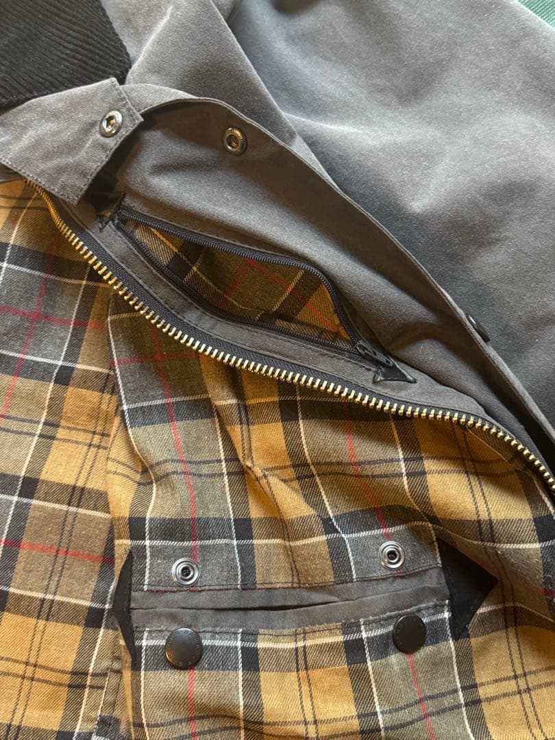 BarbourBorder / ボーダー ハーフコート ガーメント付【グレー】