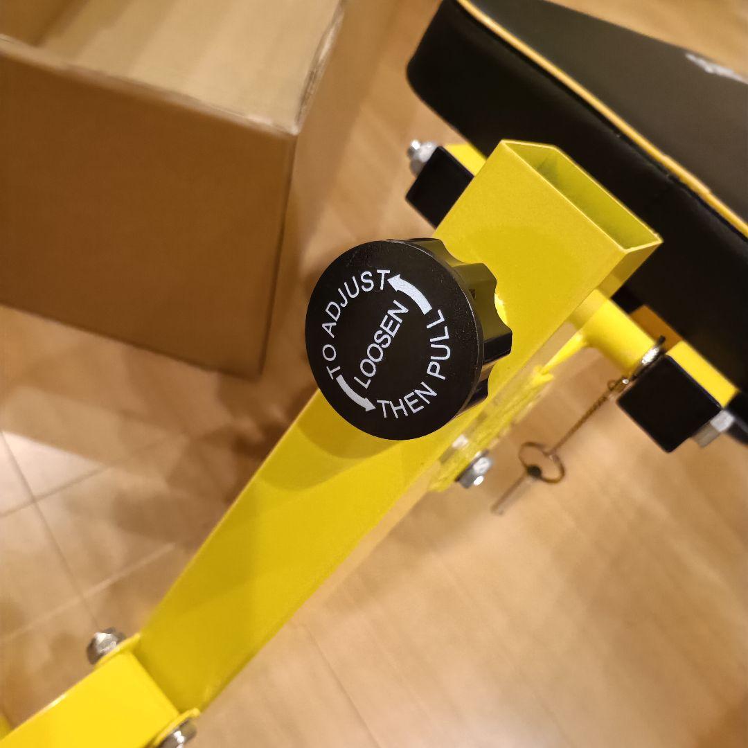 未使用品　ローマンチェア 背筋 腹筋 筋トレ ベンチ イエロー DONIUZ