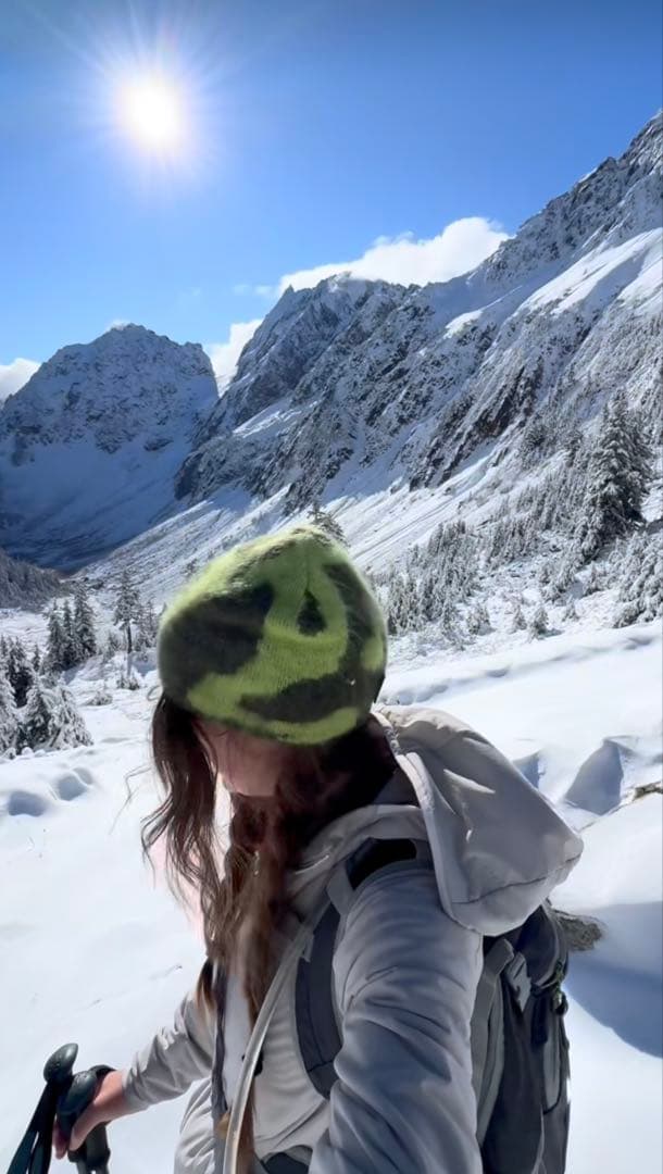 帽子 gramicci mohair burly runningman beanie