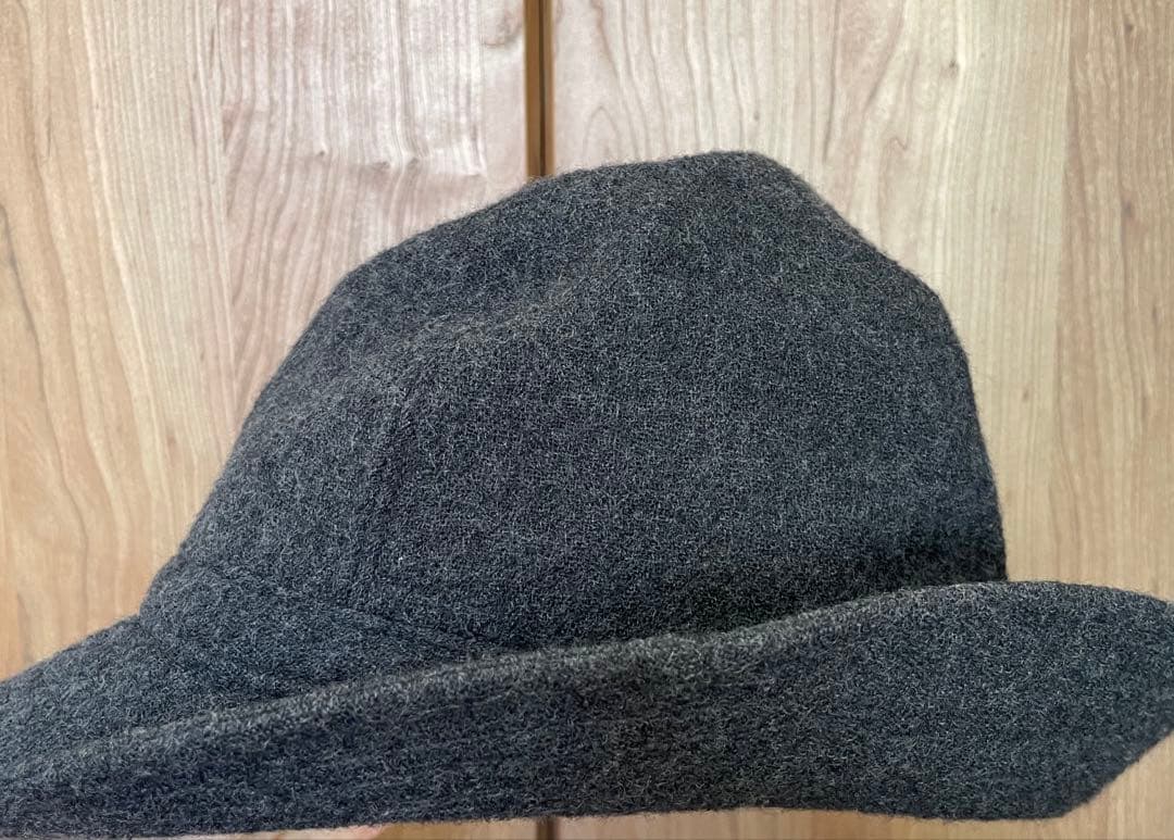 Yohji Yamamoto グレー フェルトハット ウール 帽子 防寒