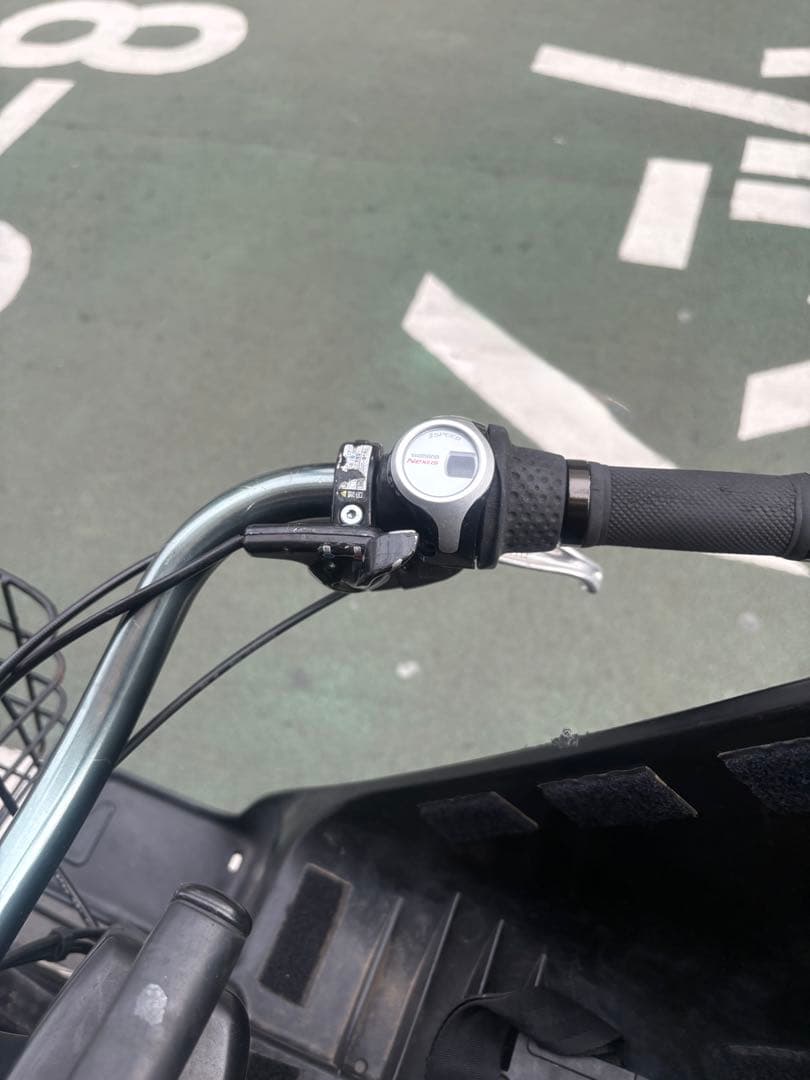 ブリヂストン　ハイディツー 前後チャイルドシート付きけ　電動アシスト自転車