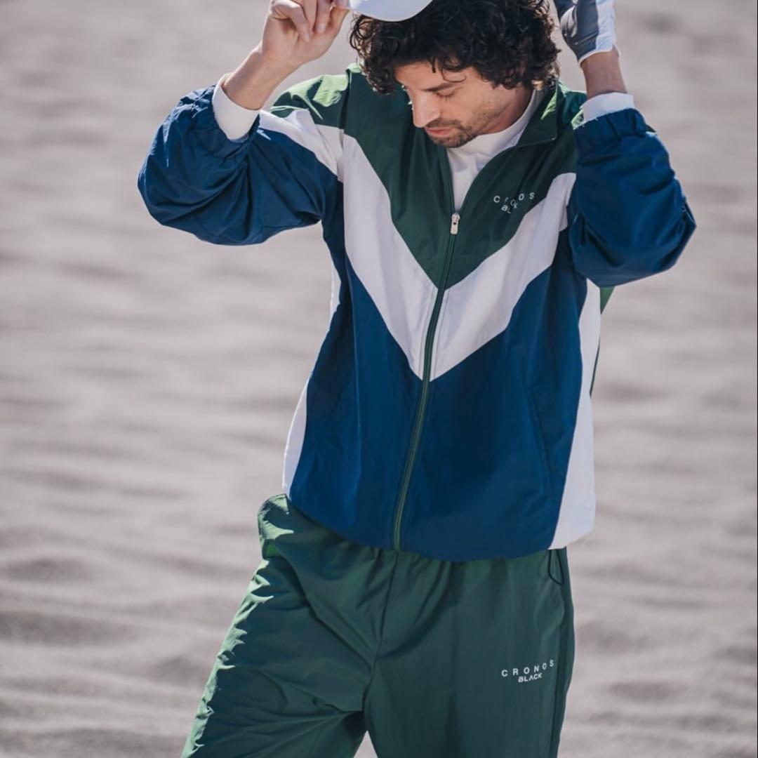 CRONOS 春夏ウインドブレーカー レインウェア セットアップ 上S下M