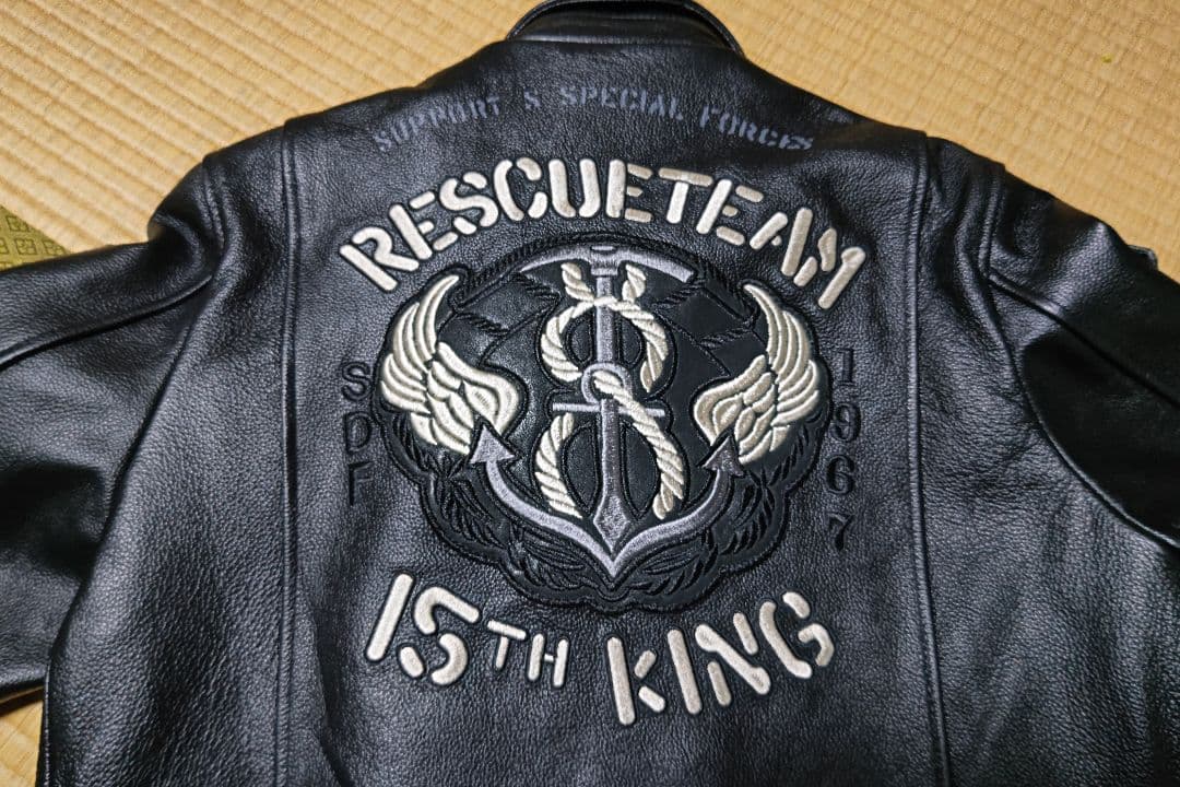 ぼ*ち様 カッコいい牛革ライダースジャケット L 黒