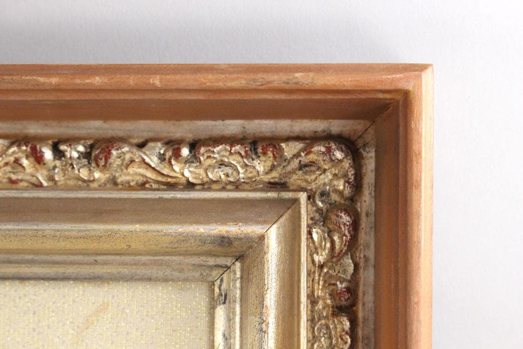 No4833 額装　川村嘉久「能登晴るる」　油彩画　F6号　昭和49年　送料無料