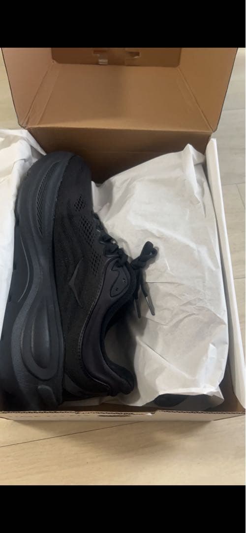 HOKA ブラック シューズ