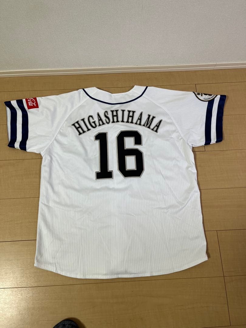 刺繍・L】ソフトバンクホークス 80周年 記念ユニフォーム 東浜巨 #16