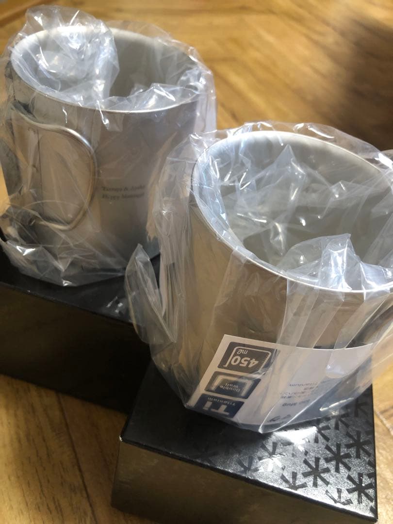  peak チタン ダブルウォールマグ 450ml 2個セット