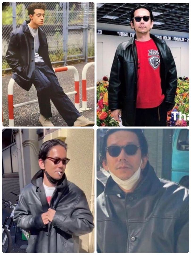 GAP ギャップ 牛革 レザーコート カーコート OLD GAP