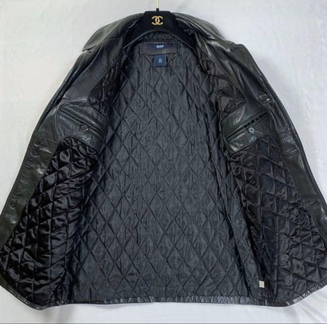 GAP ギャップ 牛革 レザーコート カーコート OLD GAP