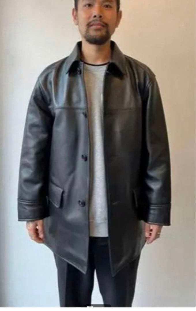 GAP ギャップ 牛革 レザーコート カーコート OLD GAP