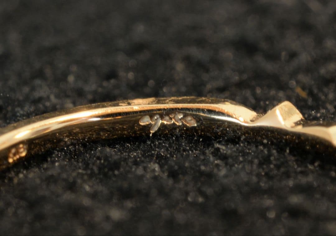 【agete】アガット　ダイヤリング【K18PG】