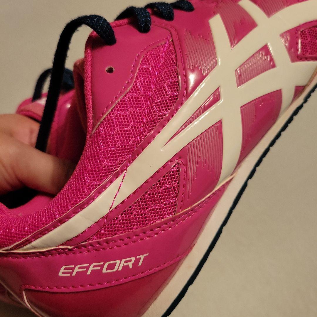 大幅お値下げ‼️【極美品】asicsエフォート　 スパイクシューズ　桃29センチ