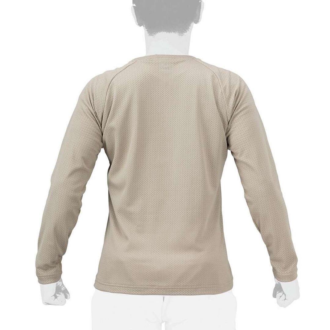 【ミズノプロ】 KUGEKI ロングTシャツ カーキ XO 12JABT76