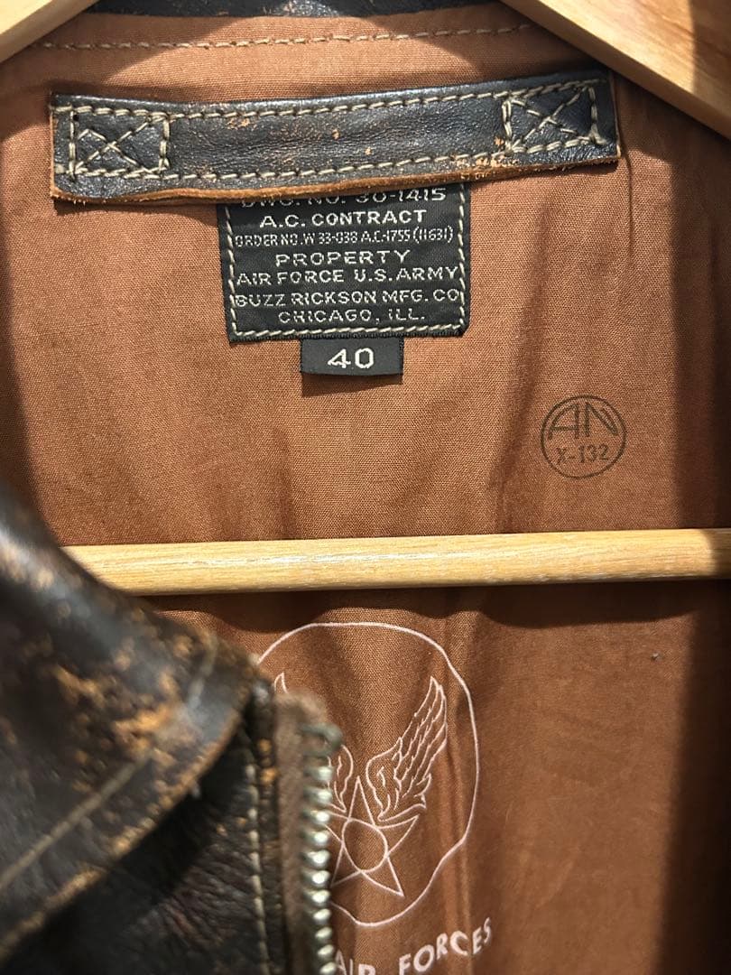 超絶レア　バズリクソンズ　A-2 30YEAR AGED ヴィンテージ加工