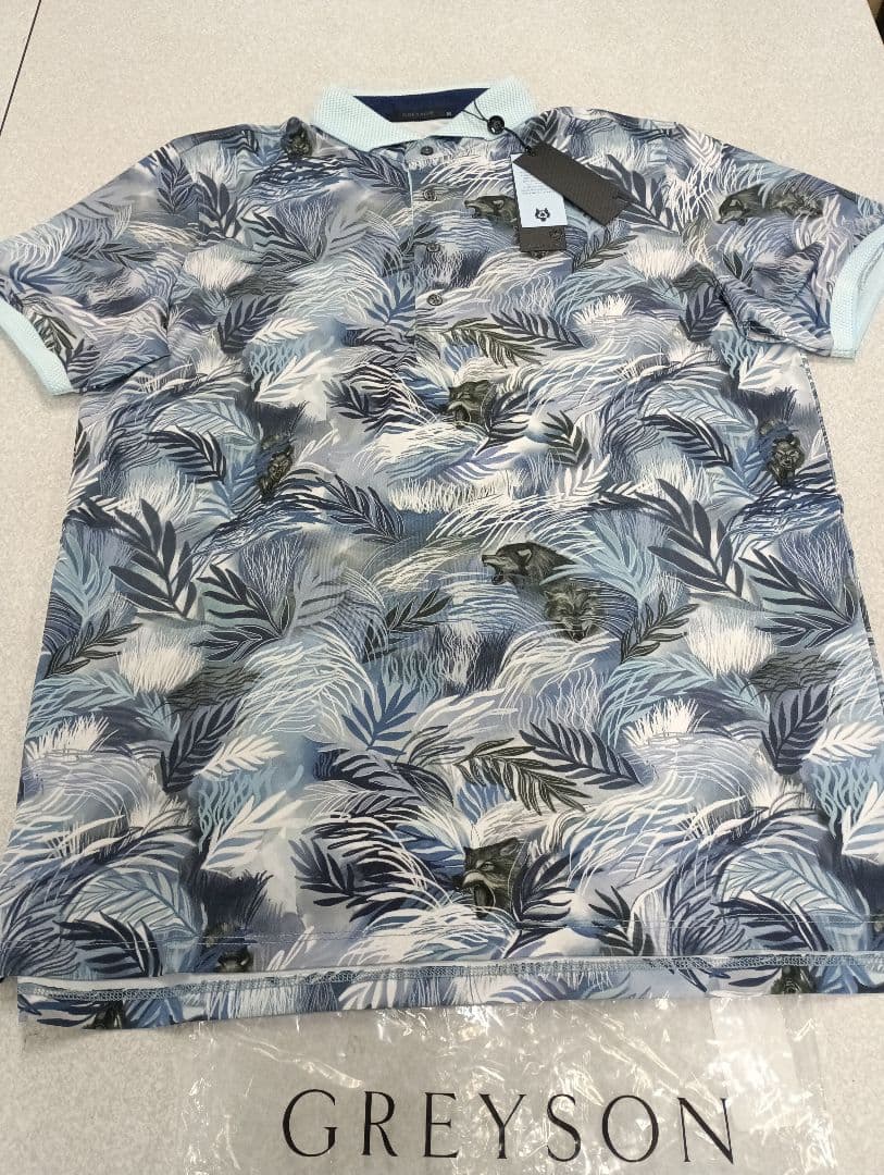 GREYSON グレイソン Wolf Palm Golf Polo　 表記M