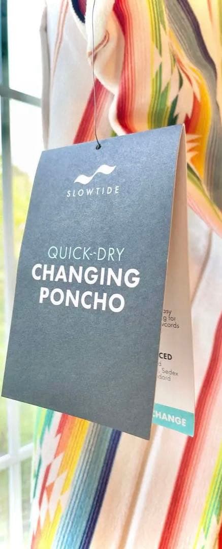 新品未使用♥着替えポンチョ サーフィン 海 ビーチ 速乾 防寒 <スロータイド>