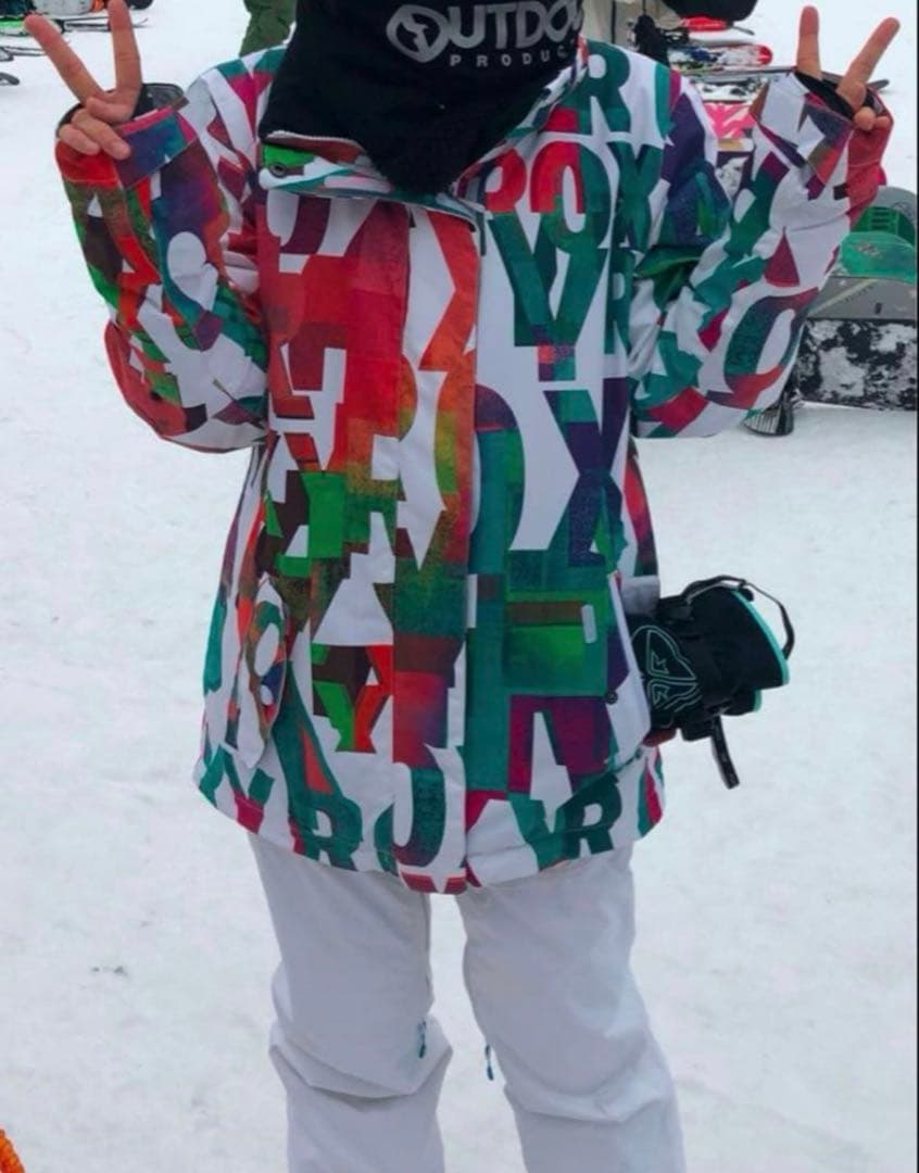 ロキシー ROXY スノーボードウェアセット M/M マルチカラー 美品