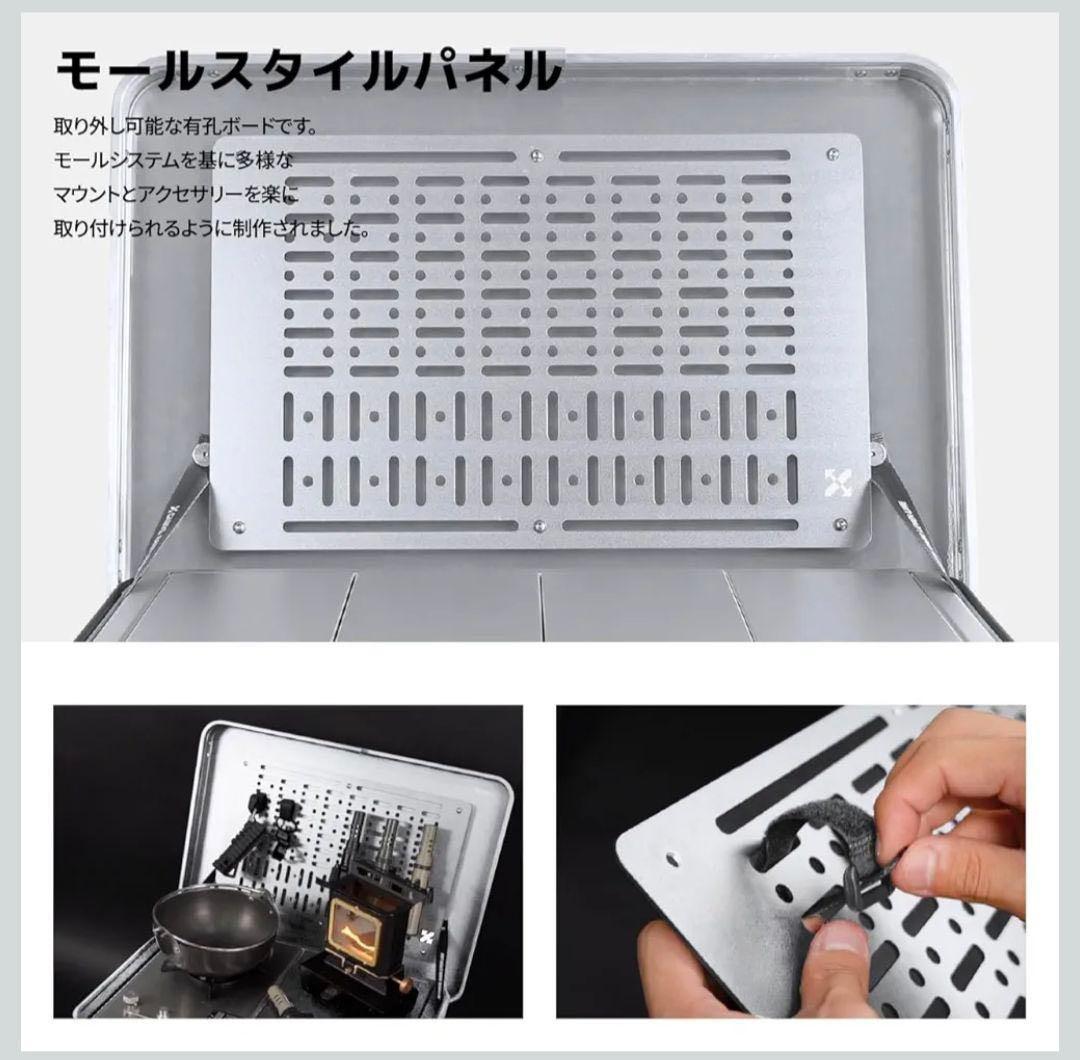 ワ*ー様 CAMVIL(ケムビル) アルミコンテナ カスタム 60Ｌ シルバー