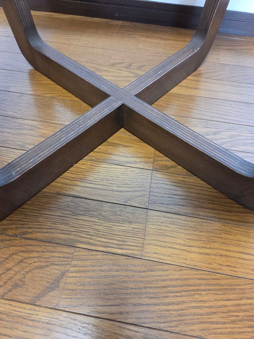 木製家具、ガラストップセンターテーブル、ローテーブル、