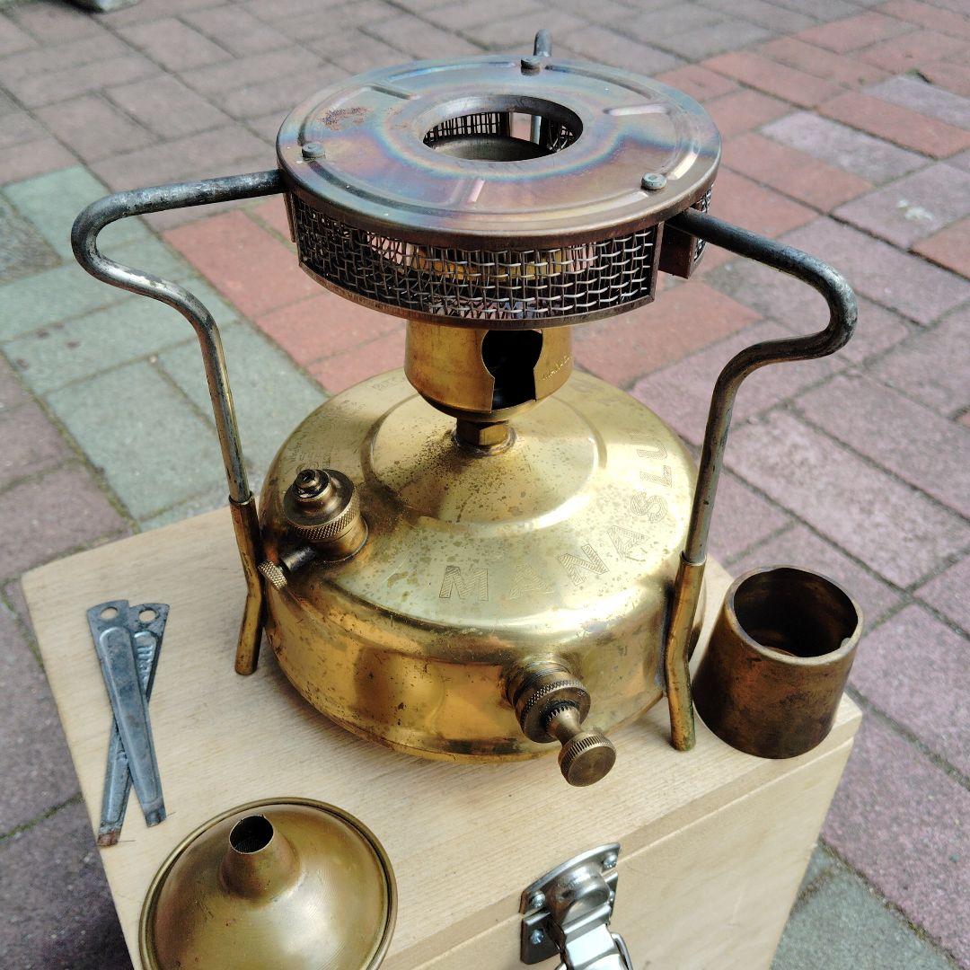 マナスル126 シングルバーナーコンロ 真鍮製・三徳・ヒーター