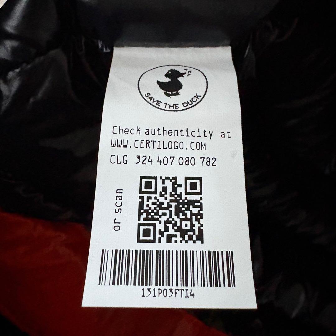 新品タグ付き　セイブザダック　SAVETHEDUCK ダンベスト　オレンジ　M