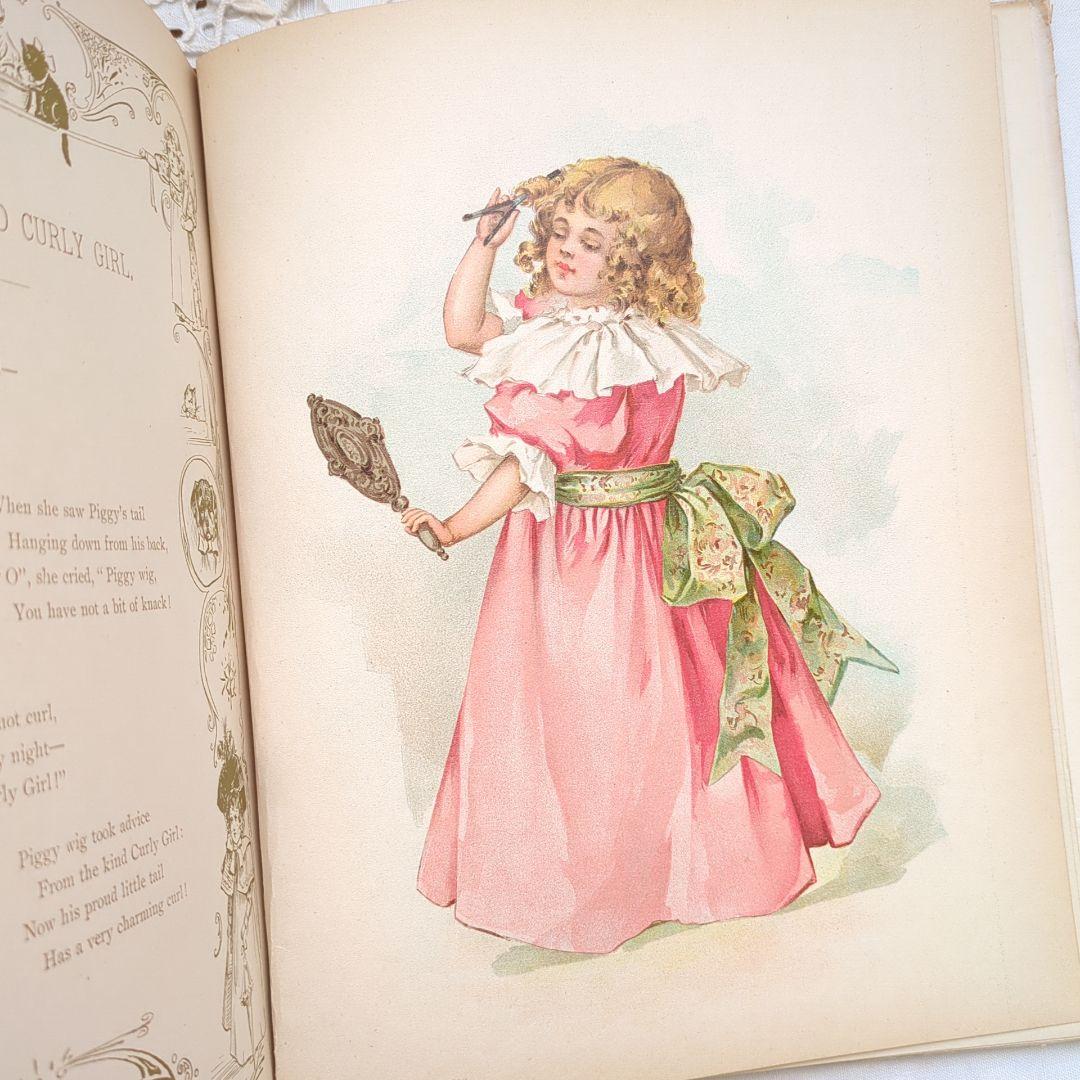 稀少1898アンティーク絵本 児童書 洋書古書 ヴィクトリアン ヴンテージ