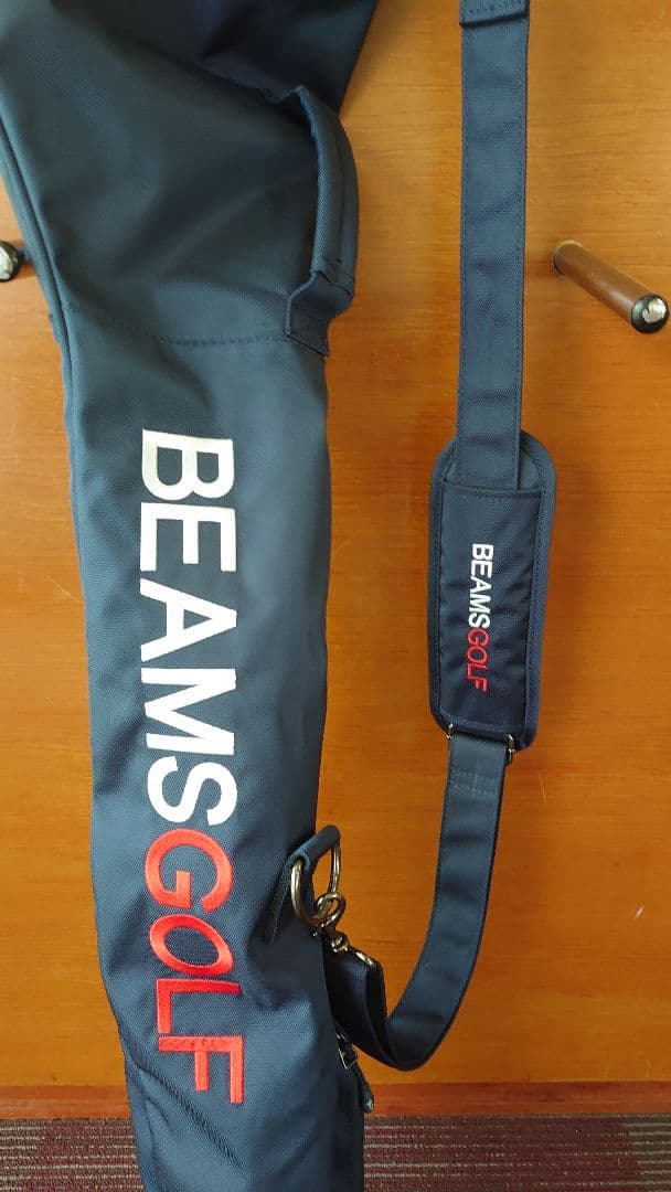 BEAMS GOLF ゴルフバッグ ネイビー (ネーム部刺繍)