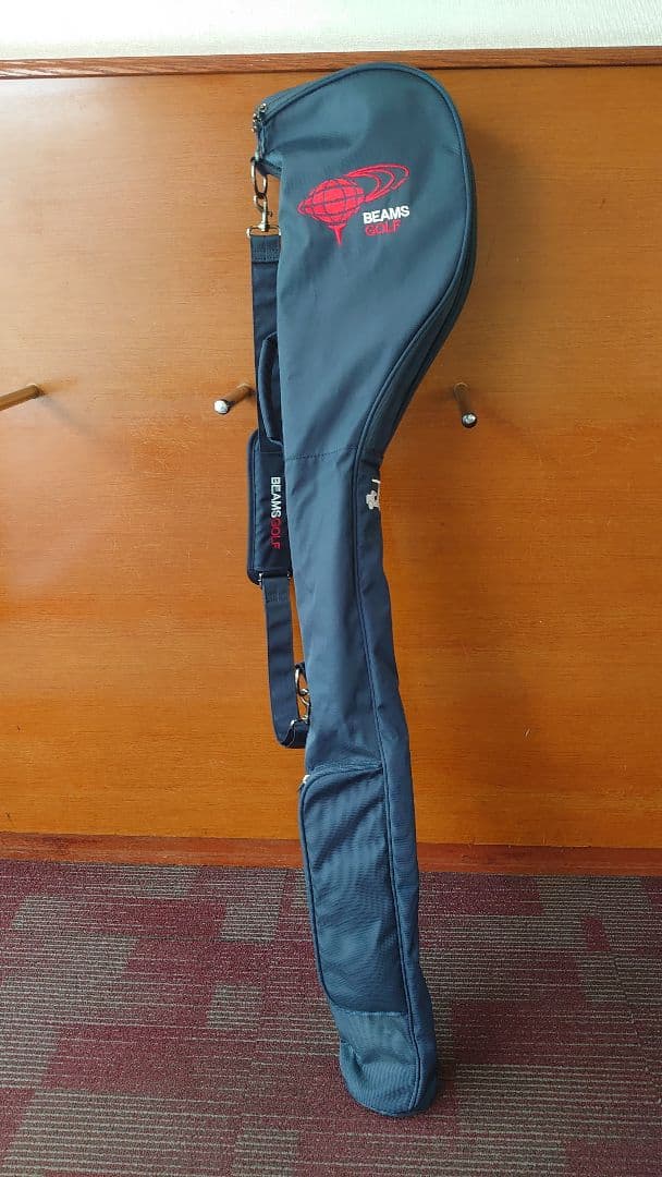 BEAMS GOLF ゴルフバッグ ネイビー (ネーム部刺繍)