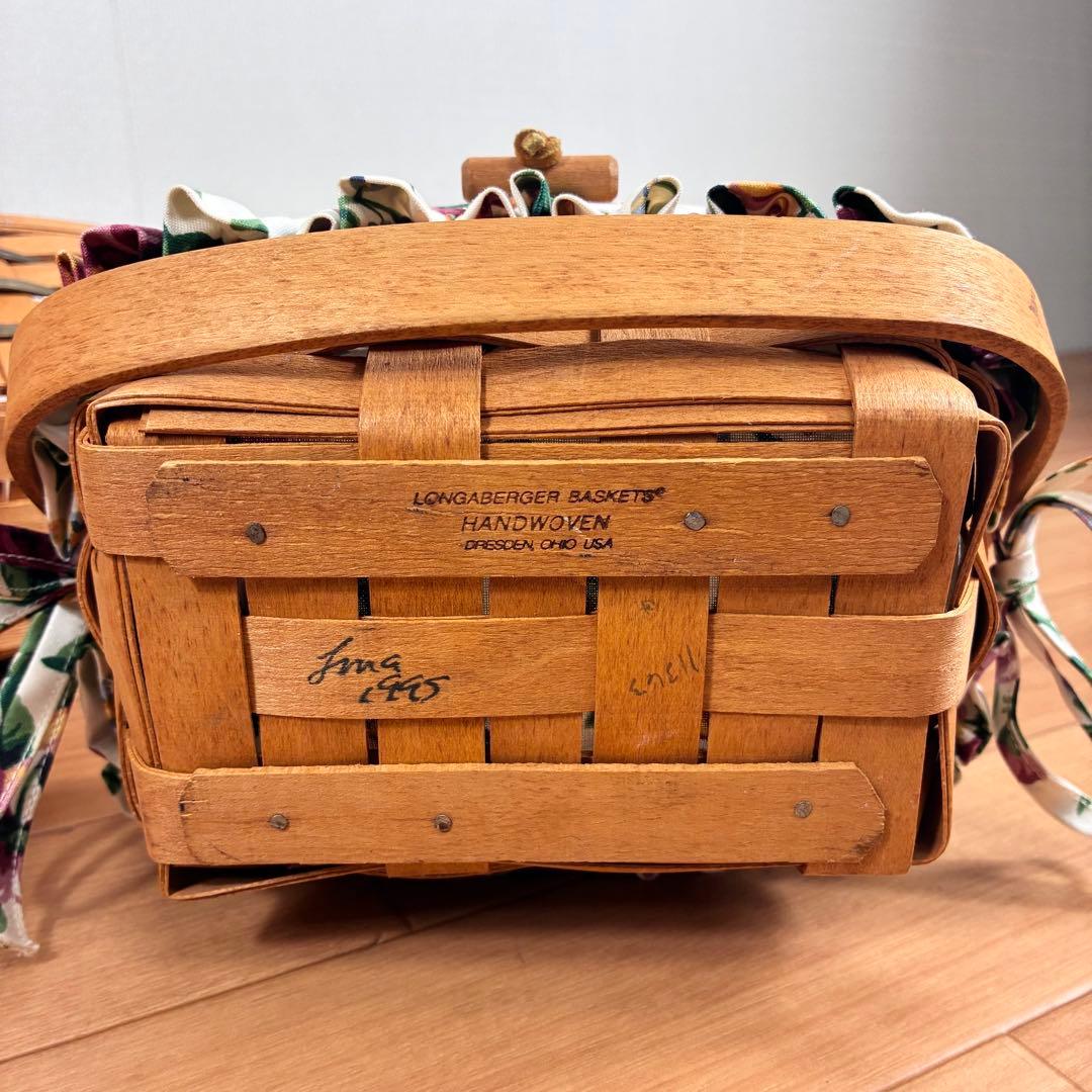 【希少】Longaberger バスケット3点セット USA Handwoven