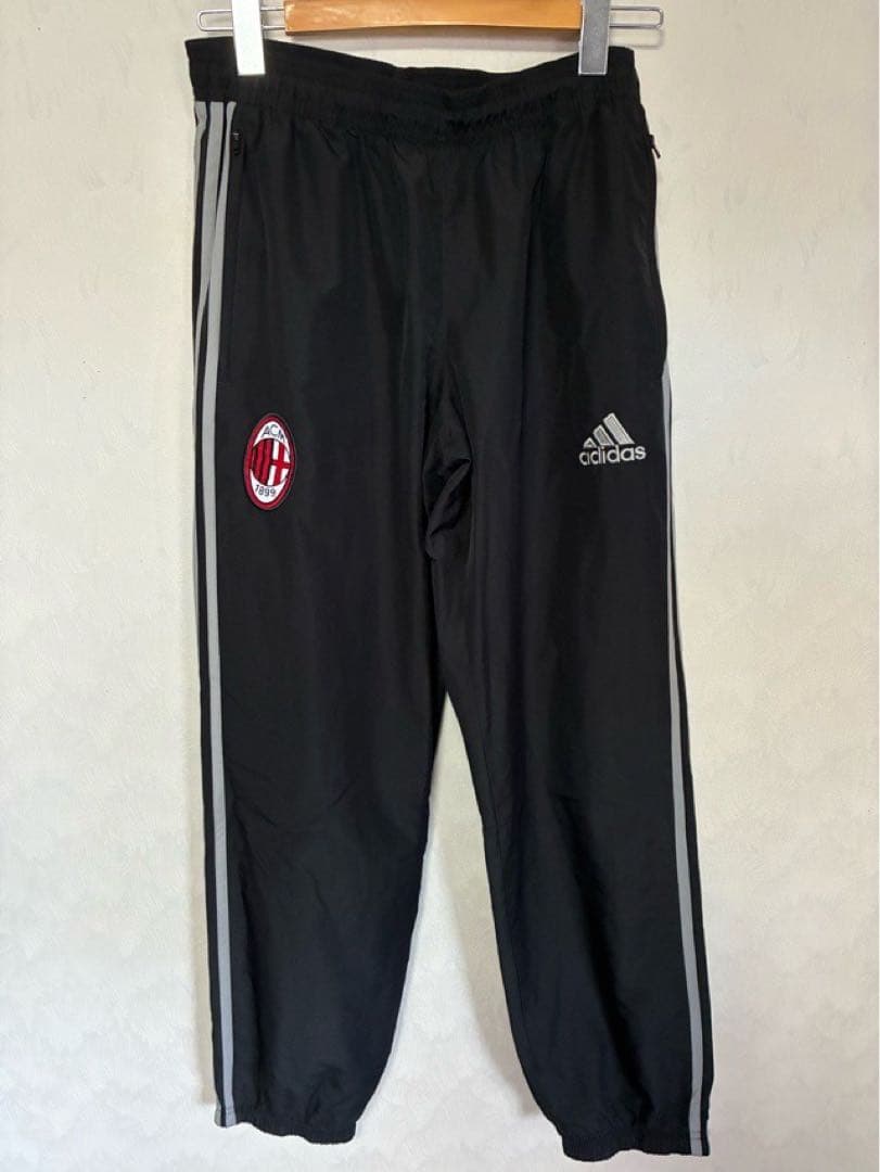 ACミラン adidas アディダス セットアップ Mサイズ ブラック メッシュ